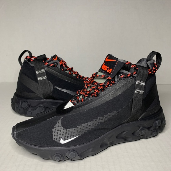nike react runner mid black